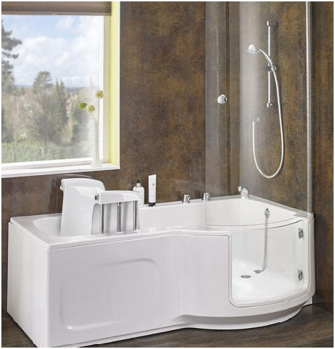 Walk in baths with powered lifting seat The ultimate in assistive bathing